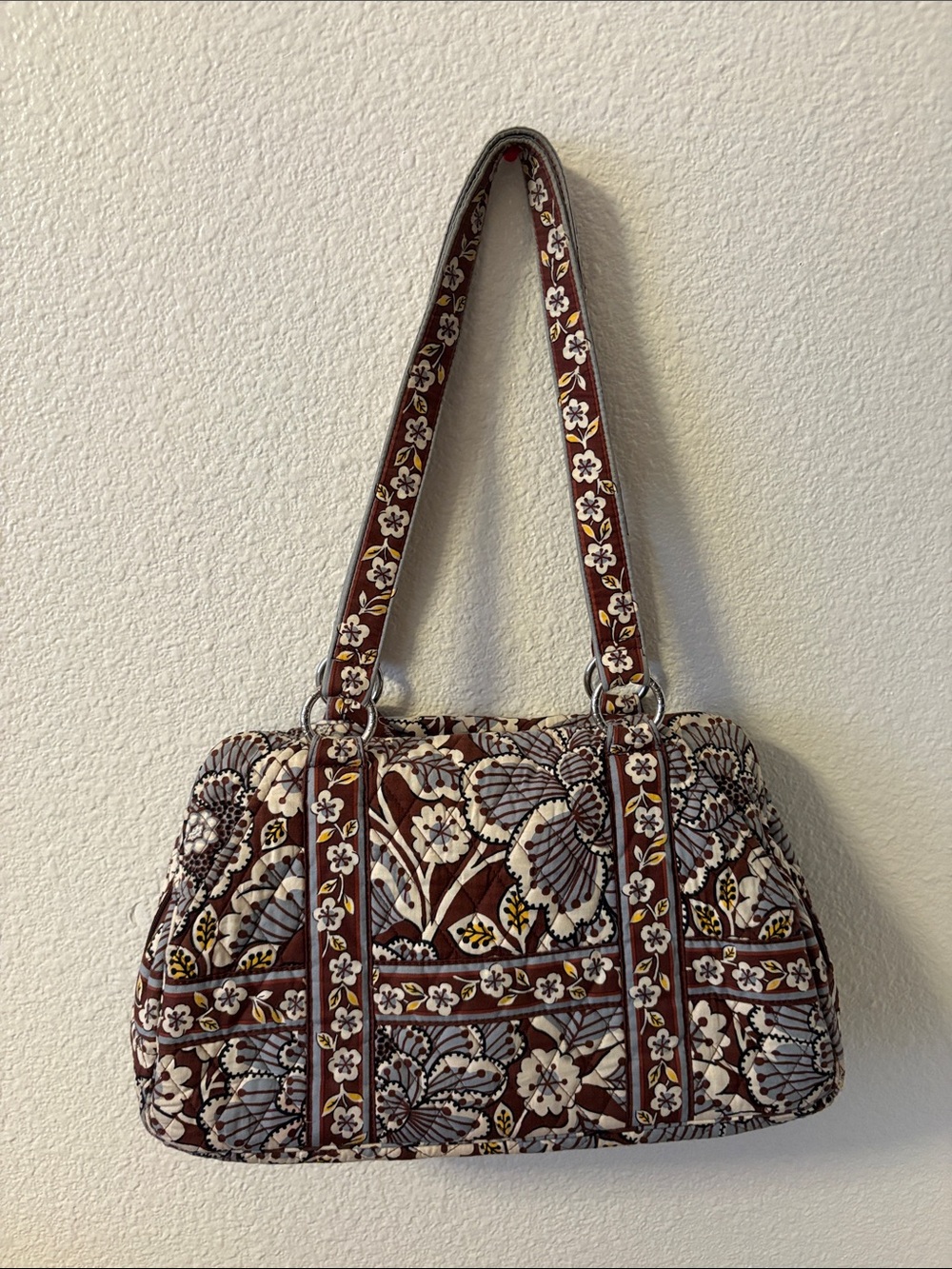 Vera Bradley Slate Blooms Bag